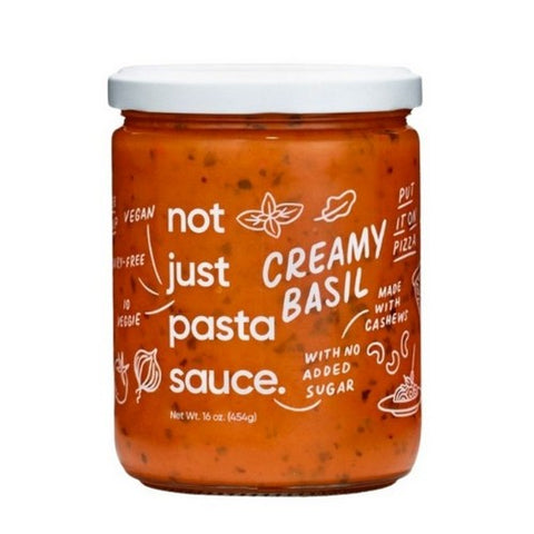 Not Just Co, Creamy Basil Pasta Sauce, 16 Oz (Case Of 6)