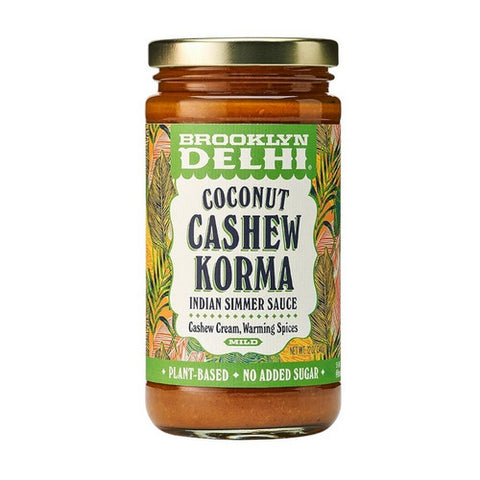 Brooklyn Delhi, Coconut Cashew Korma Indian Simmer Sauce, 12 Oz (Case Of 6)