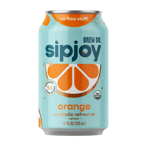 Brew Dr Kombucha, Orange Sipjoy, 12 Oz (Case Of 12)