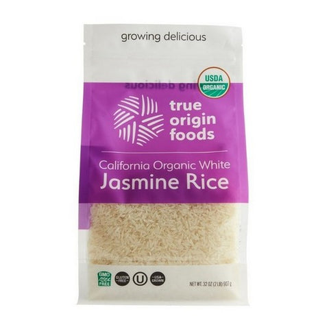 Ture Origin Foods, Organic Jasmine White Rice, 32 Oz (Case Of 6)