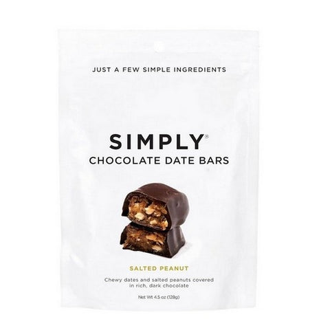Simplygum, Salted Peanut Candy Bars, 4.5 Oz (Case Of 6)