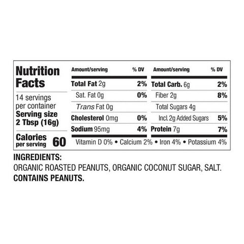 Betterbody, Organic PBfit Peanut Butter Powder, 8 Oz (Case Of 6)