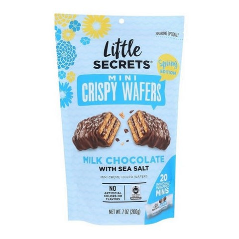 Little Secrets Llc, Mini Wafer Milk Chocolate Sea Salt Spring Edition, 7 Oz (Case Of 6)