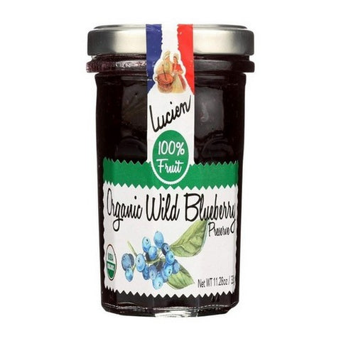 Lucienne, Organic Wild Blueberry Fruit Spread, 11.28 Oz (Case Of 6)