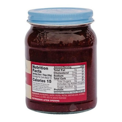 Natures Hollow, Raspberry Sugar Free, 10 Oz (Case Of 6)