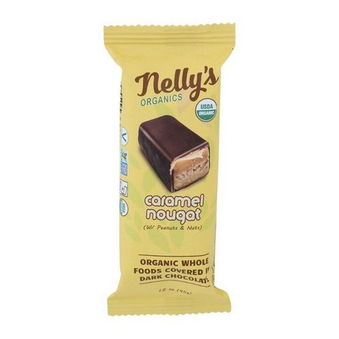 Nelly's Organics, Organic Bar Caramel Nougat, 1.6 Oz (Case Of 9)