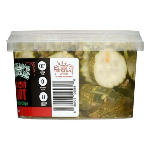Grillo's Pickles, Fresh Blazing Hot Chips, 16 Oz (Case Of 6)