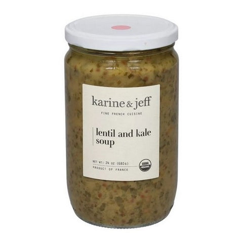 Karine And Jeff, Lentil and Kale Soup, 24 Oz (Case Of 6)