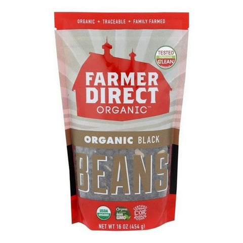 Farmer Direct Foods, Organic Black Beans, 16 Oz (Case Of 6)