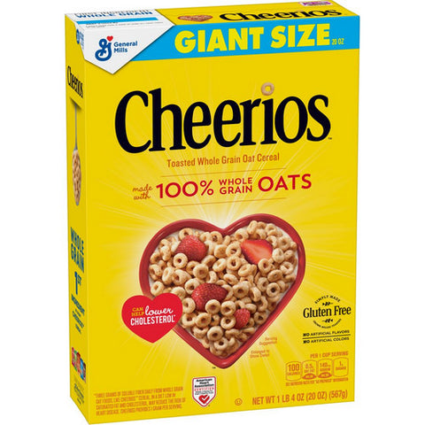 General Mills, Cereal Cheerios Giant Size, 20 Oz (Case Of 10)