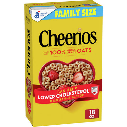 General Mills, Cheerios Oat Cereal, 18 Oz (Case Of 10)