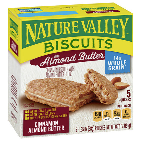 Nature Valley, Biscuit Sandwiches Almond Butter, 6.75 Oz (Case Of 12)