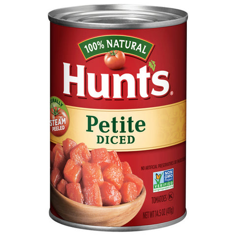 Hunt's, Diced Petite Tomatoes, 14.5 Oz (Case Of 12)