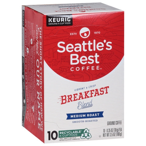 Seattle's Best Coffee, Breakfast Blend K Cup Pods, 3.5 Oz (Case Of 6)