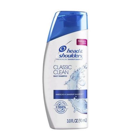 Head & Shoulders, Classic Clean Dandruff Shampoo, 3 Oz (Case Of 6)