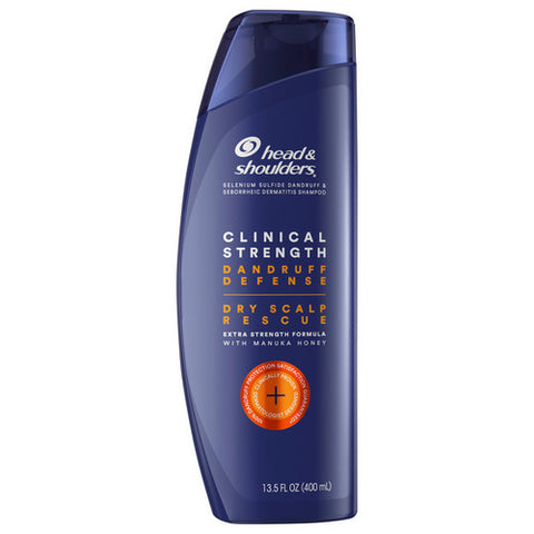 Head & Shoulders, Clinical Strength Dry Scalp Rescue Dandruff Shampoo, 13.5 Oz (Case Of 6)