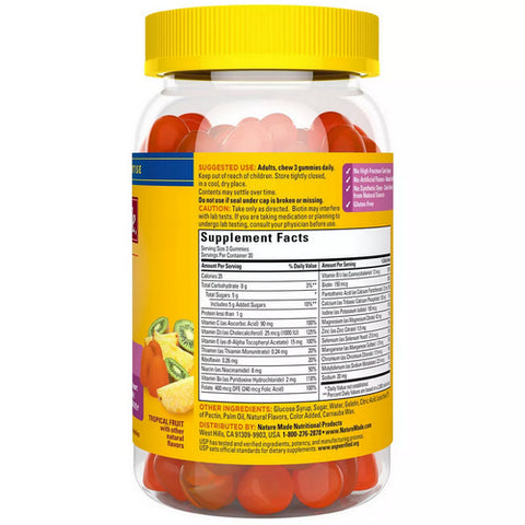 Nature Made, Advanced Multi For Her Tropical Fruit Gummies, 90 Count (Case Of 3)