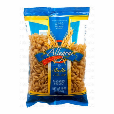 Allegra Shells 16 Oz (Case Of 20) by Allegra