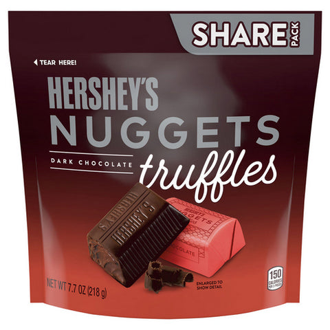 The Hershey Company, Nuggets Dark Chocolate Truffles Share Pack, 7.7 Oz (Case Of 8)