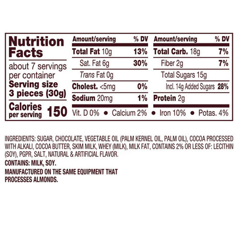 The Hershey Company, Nuggets Dark Chocolate Truffles Share Pack, 7.7 Oz (Case Of 8)