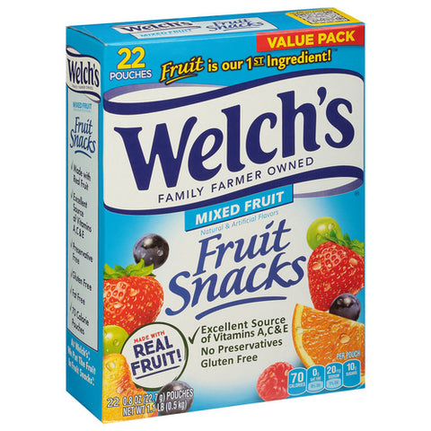 Welch's, Mixed Fruit Snacks, 17.6 Oz (Case Of 6)