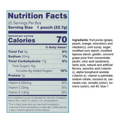 Welch's, Mixed Fruit Snacks, 17.6 Oz (Case Of 6)