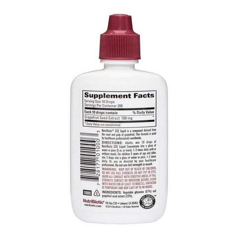 NutriBiotic, Grapefruit Seed Extract Liquid Concentrate, 2 Oz