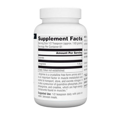 Source Naturals, L-Arginine, Powder 100 gm