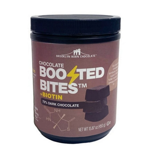 Brooklyn Born Chocolate, Boosted Bites Biotin Dark Chocolate, 15.87 Oz