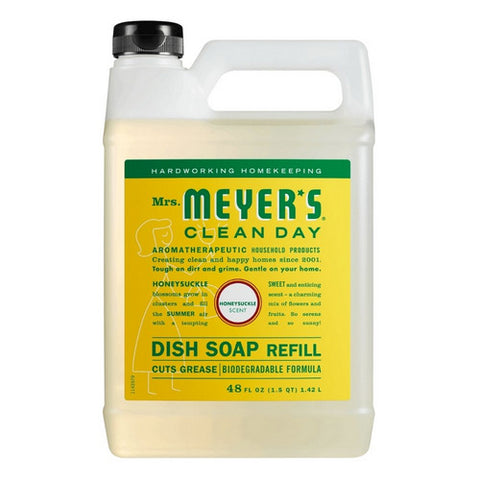Mrs. Meyers Clean Day, Honeysuckle Dish Soap Refill, 48 Oz