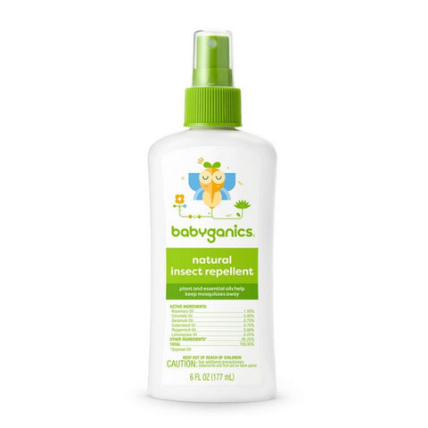 Babyganics, Fragrance-Free Baby Natural Insect Repellent Spray, 6 Oz