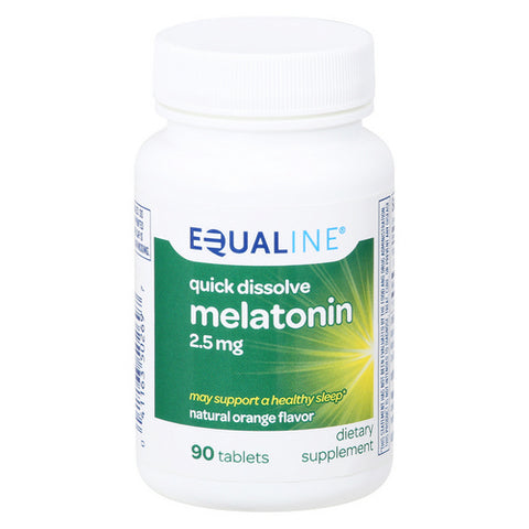 Equaline, Quick Dissolve Melatonin, 2.5 Mg, 90 Count (Case Of 3)