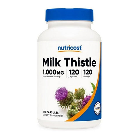 Nutricost, Milk Thistle Capsules, 1000 Mg, 120 Count