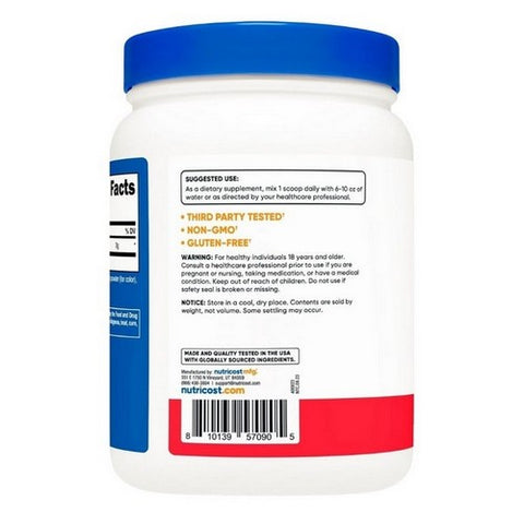 Nutricost, L-Citrulline Malate 2:1 Powder Fruit Punch, 600 Grams