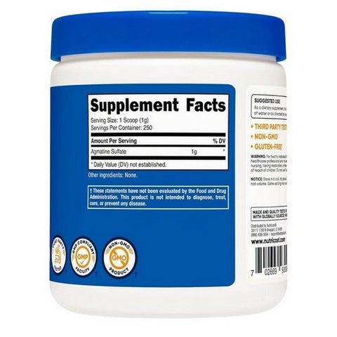 Nutricost, Agmatine Powder, 250 Grams