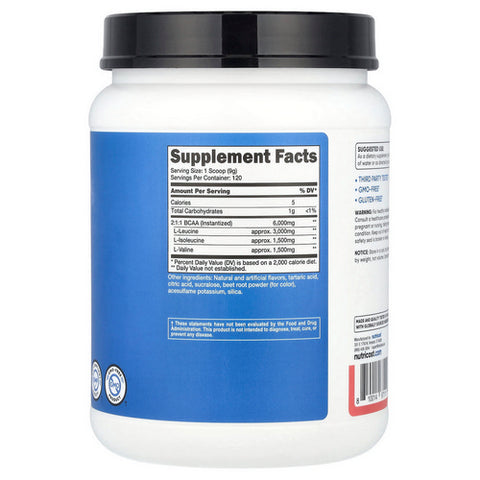 Nutricost, BCAA Powder Watermelon, 120 Servings