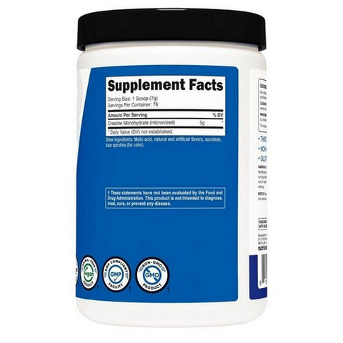 Nutricost, Performance Creatine Monohydrate Blue Raspberry, 500 Grams