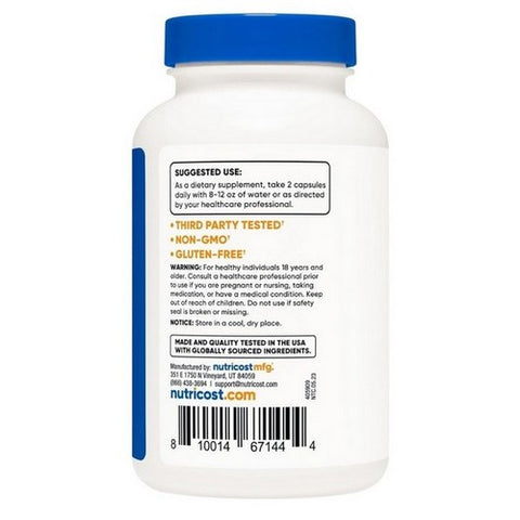 Nutricost, L-Carnitine Tartrate, 1000 Mg, 120 Caps