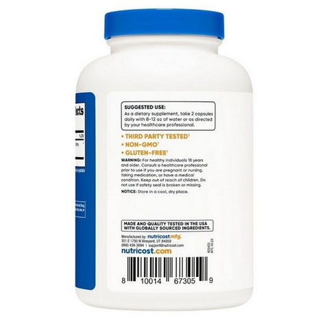 Nutricost, Tribulus Capsules, 1500 Mg, 240 Count