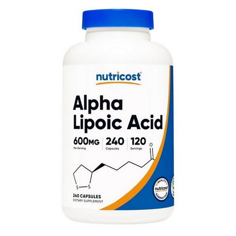 Nutricost, Alpha Lipoic Acid Capsules, 600 Mg, 240 Count