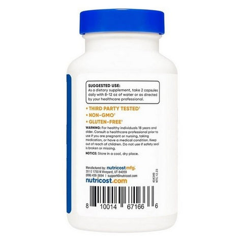 Nutricost, Alpha Lipoic Acid Capsules, 600 Mg, 120 Count