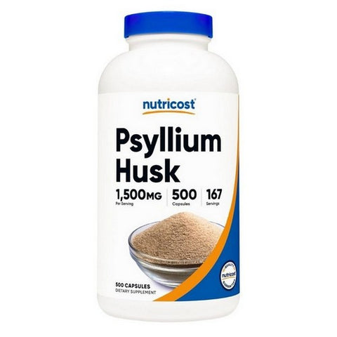 Nutricost, Psyllium Husk Capsules, 500 Mg, 500  Count