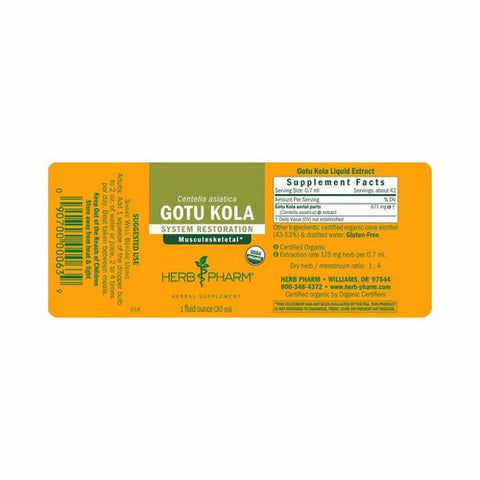 Herb Pharm, Gotu Kola Extract, 1 Oz