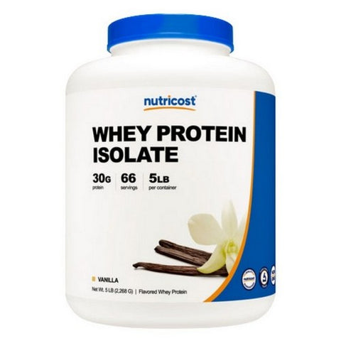 Nutricost, Whey Protein Isolate Powder Vanilla, 5 Lbs