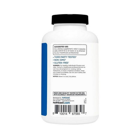 Nutricost, Creatine Monohydrate Capsules, 3000 Mg, 180 Count