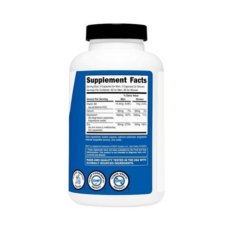 Nutricost, ZMA Capsules, 490 Mg, 180 Count