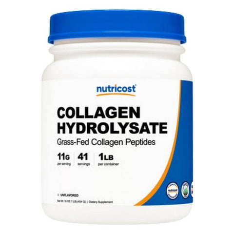 Nutricost, Grass-Fed Collagen Hydrolysate Powder, 1 Lb
