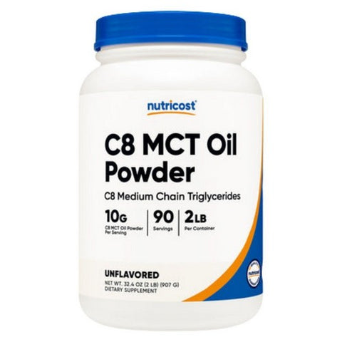 Nutricost, C8 MCT Oil Powder, 2 Lbs