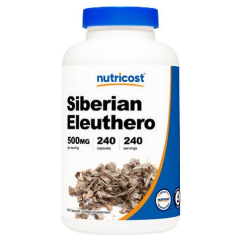 Nutricost, Siberian Eleuthero Capsules, 500 Mg, 240 Count