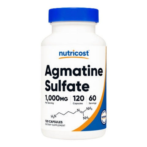 Nutricost, Agmatine Sulfate Capsules, 1000 Mg, 120 Count